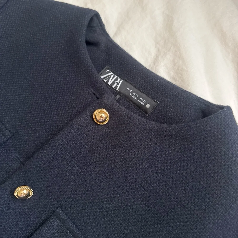 Zara structured navy